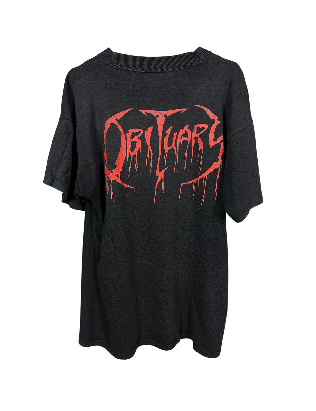 Obituary 1991 Pile Of Skulls Vintage T-Shirt