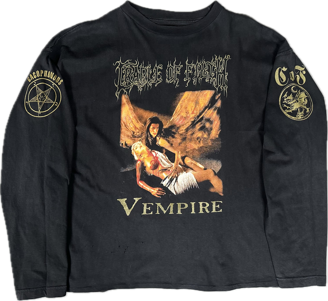 Vintage 1996 Cradle of Filth Vempire Longsleeve