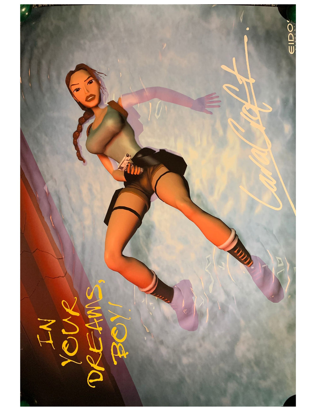 Lara Croft 1999 Vintage Gaming Poster