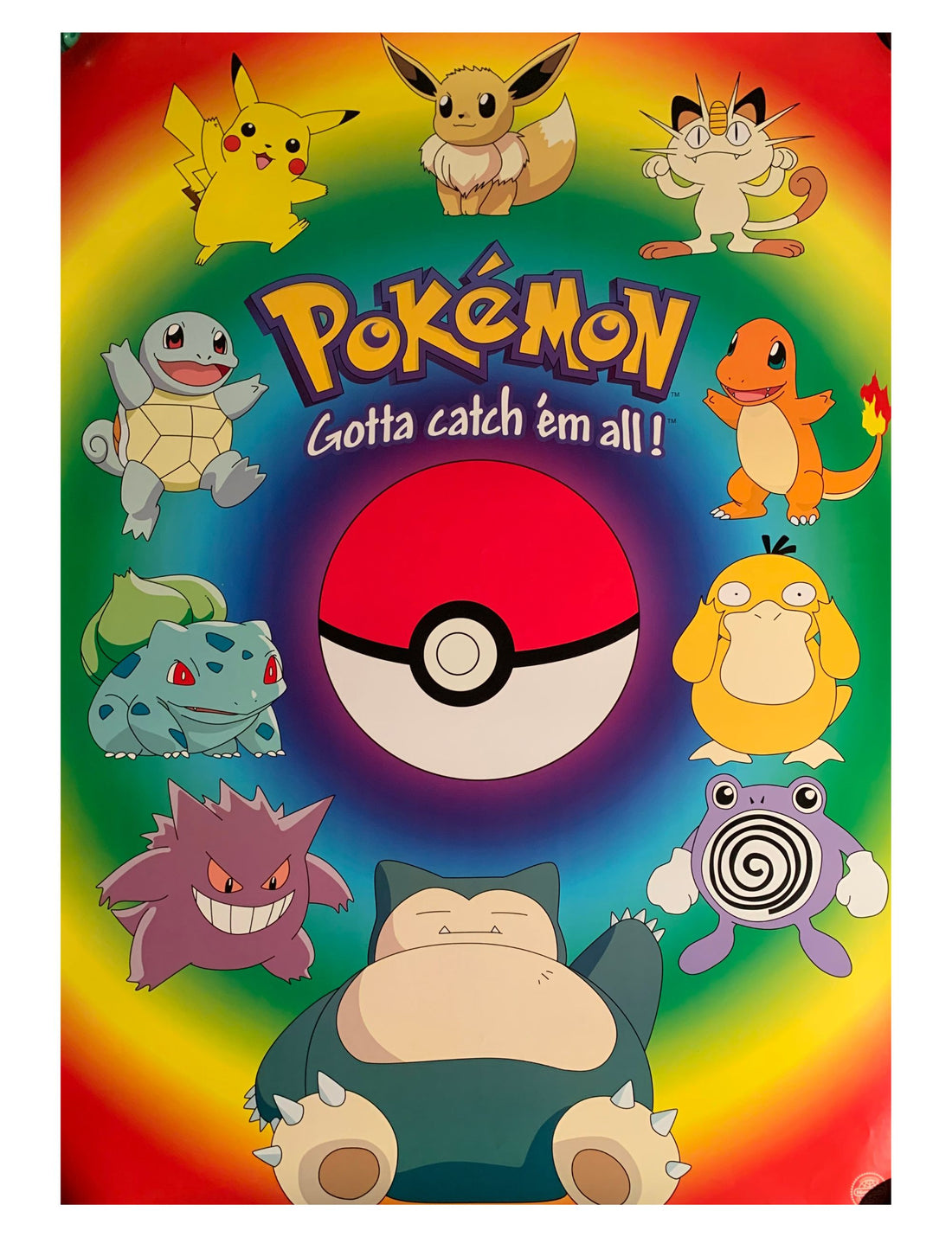 Pokemon 1999 Vintage Promo Poster