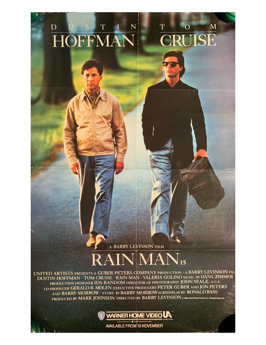 Rain Man 1988 Vintage Movie Poster