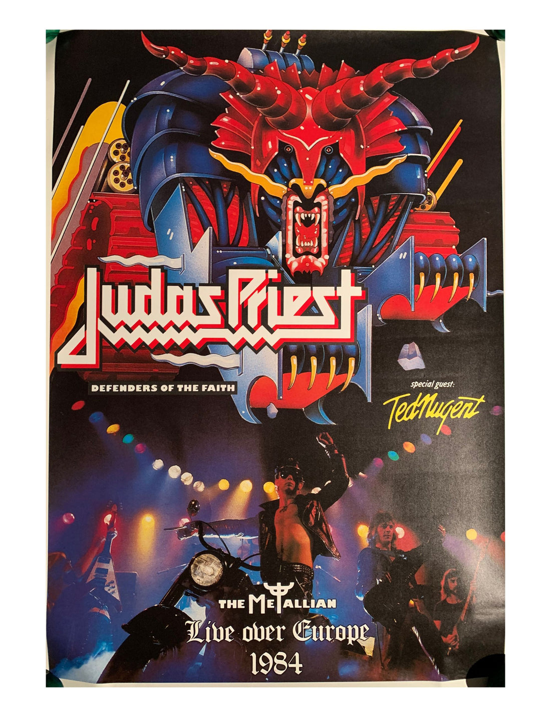 Judas Priest 90s Vintage Music Poster