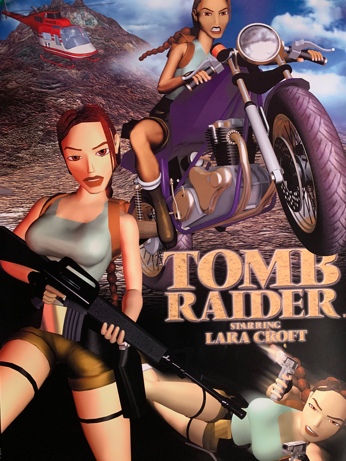 Tomb Raider 1997 Gaming Poster
