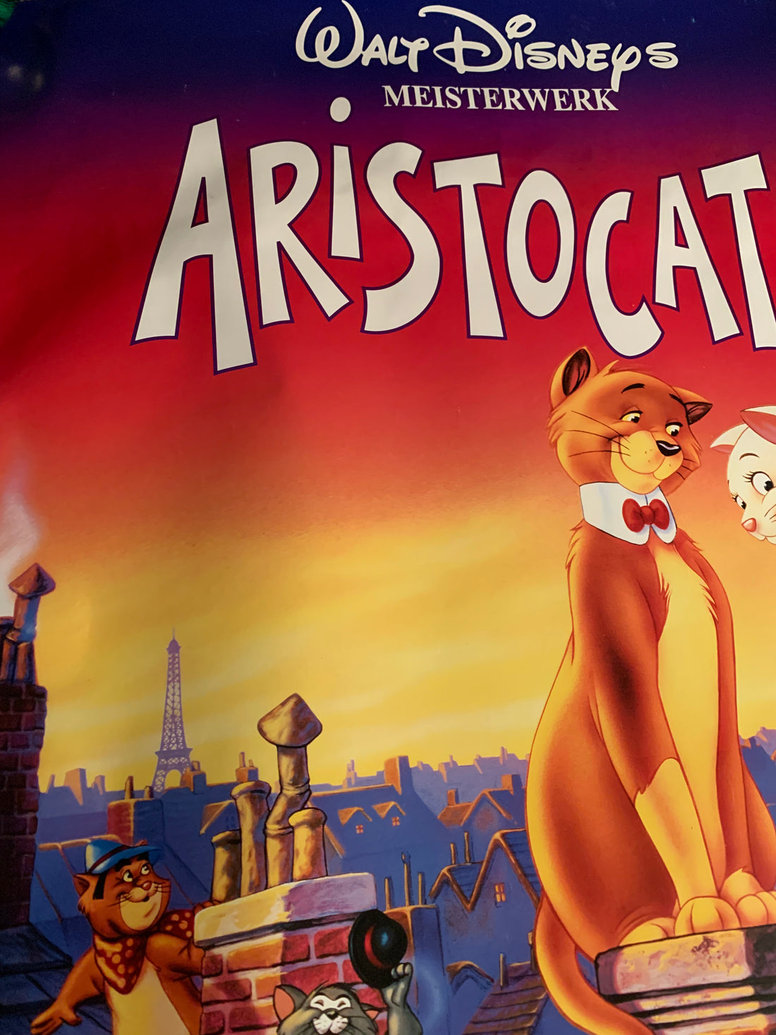 Aristocats 90s German Disney Movie Poster