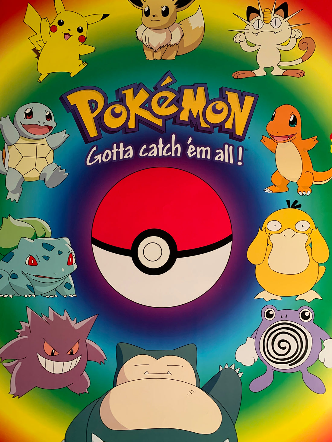 Pokemon 1999 Vintage Promo Poster