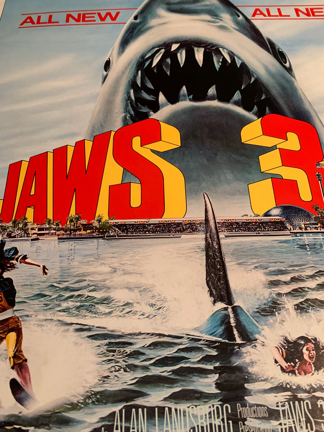 Jaws 3-D (00s) Vintage Movie Poster
